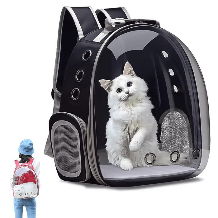 Home Cat Travel Backpack - Astronaut Window Dog Cat Pet Travel Bag ...