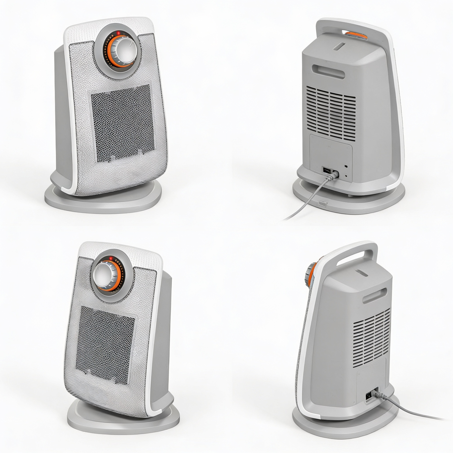 Ceramic fan heater for fast room heating