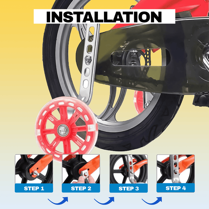 Halfords Bike Stabilisers LED Flash Children Bicycle Stabiliser UK