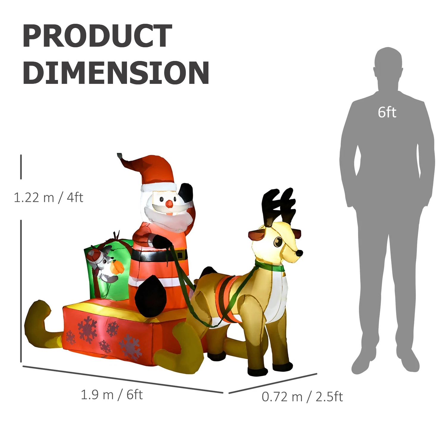 Christmas inflatable Santa