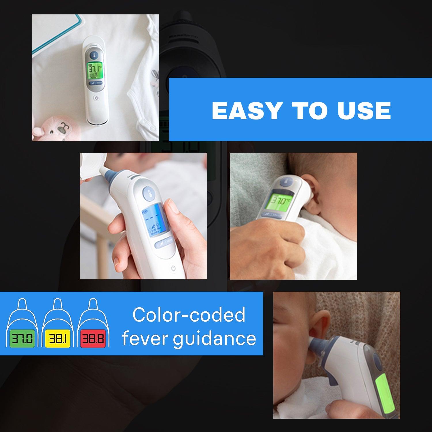 Colour-coded Digital Display Ear Thermometer
