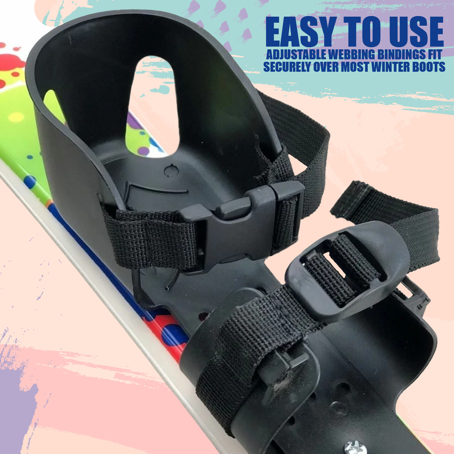 Complete ski set for winter sports and snow adventure