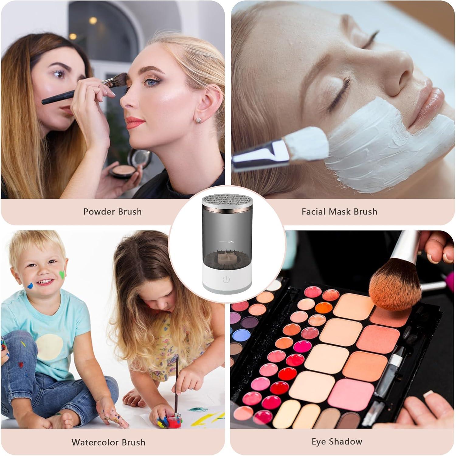 Cosmetics brushes cleaner