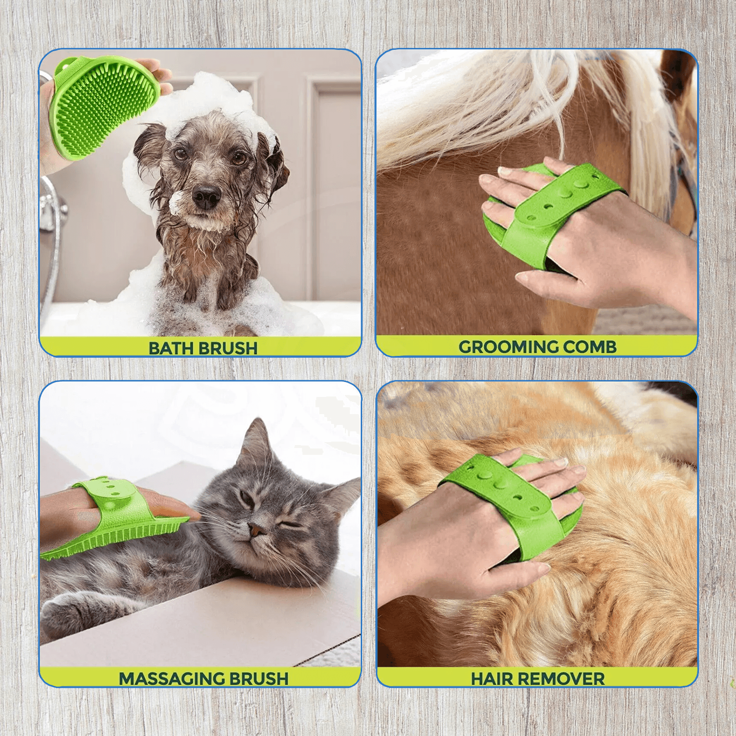 Dog and cat hair remover brush