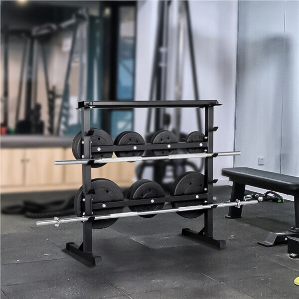 Weight Plates Storage Rack - Heavy Duty Weight Plate Holder for Home Gym Fitness