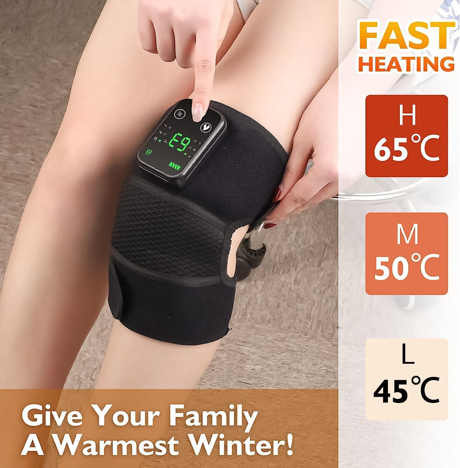 Heat Pads for Knees - Electric Heated  Elbow Knee Pads Brace For Arthritis Knee Pain Relief