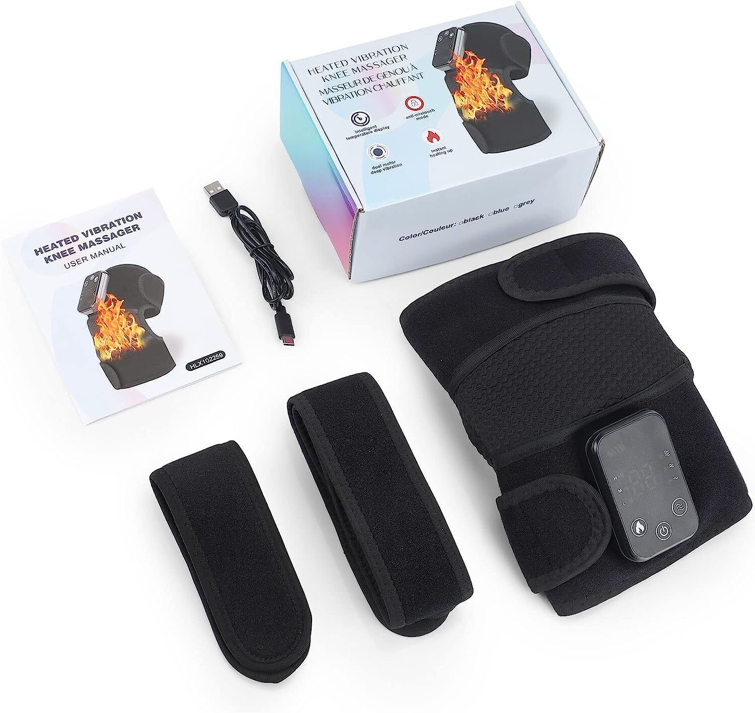 Heat Pads for Knees - Electric Heated  Elbow Knee Pads Brace For Arthritis Knee Pain Relief