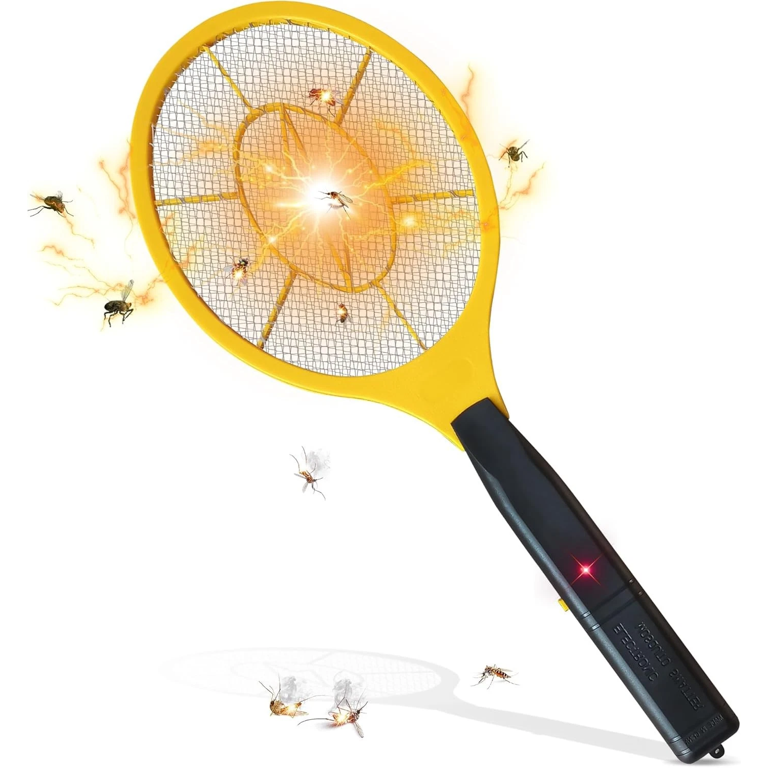 Fly Zapping Racket -  Bug Zapper Racket Fly Swatter Mosquito Bat Wasp Electric Insect Pest Killer USB