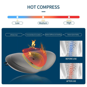 Lumbar Traction Device - Electric Waist Back Massager Auto-timing Spine Support