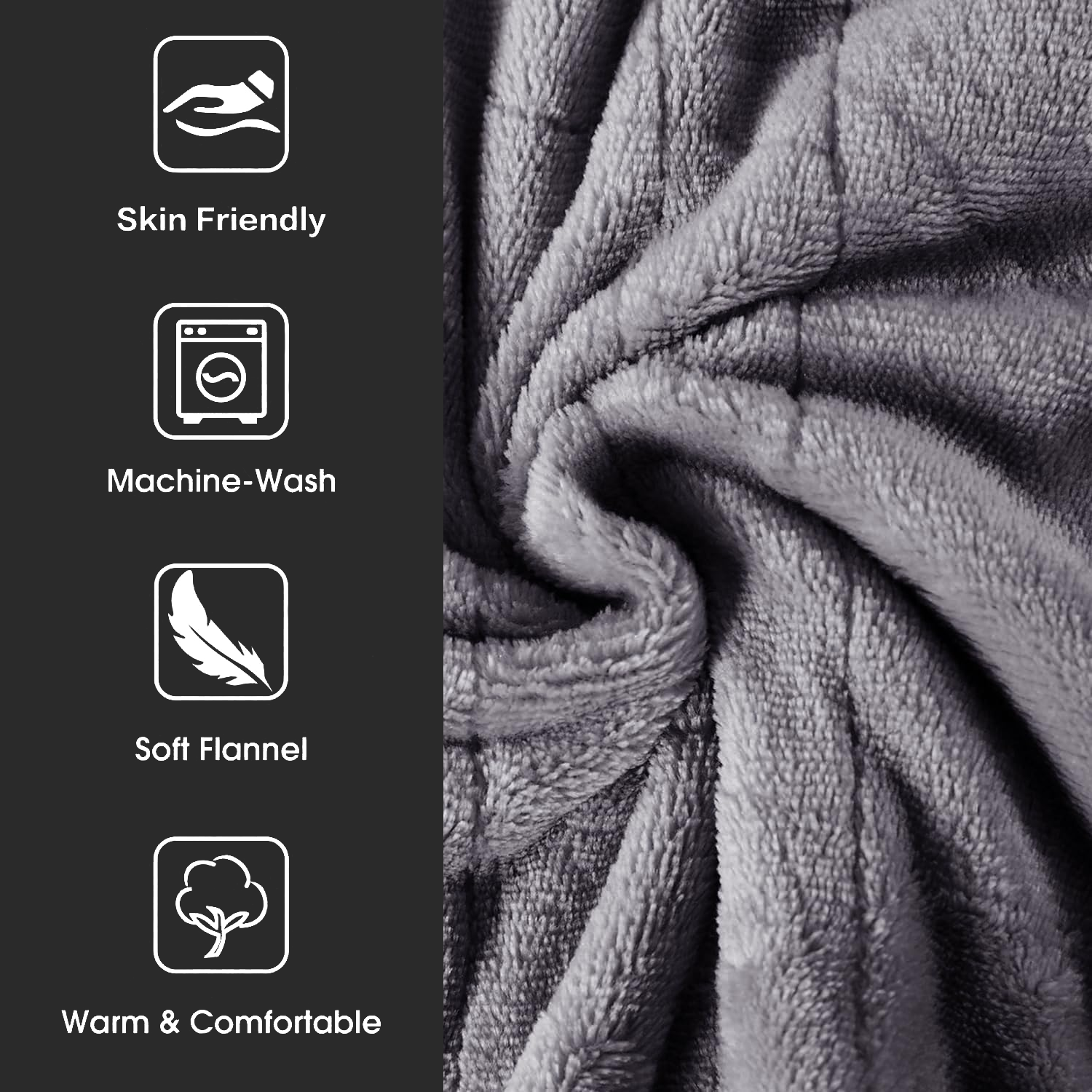 Electric heated throw for sofa and bed