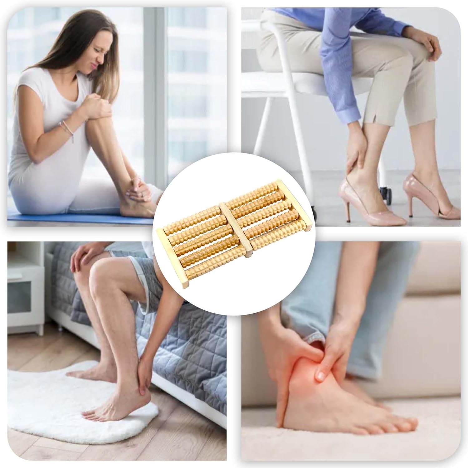 Wooden Foot Massagers Rollers