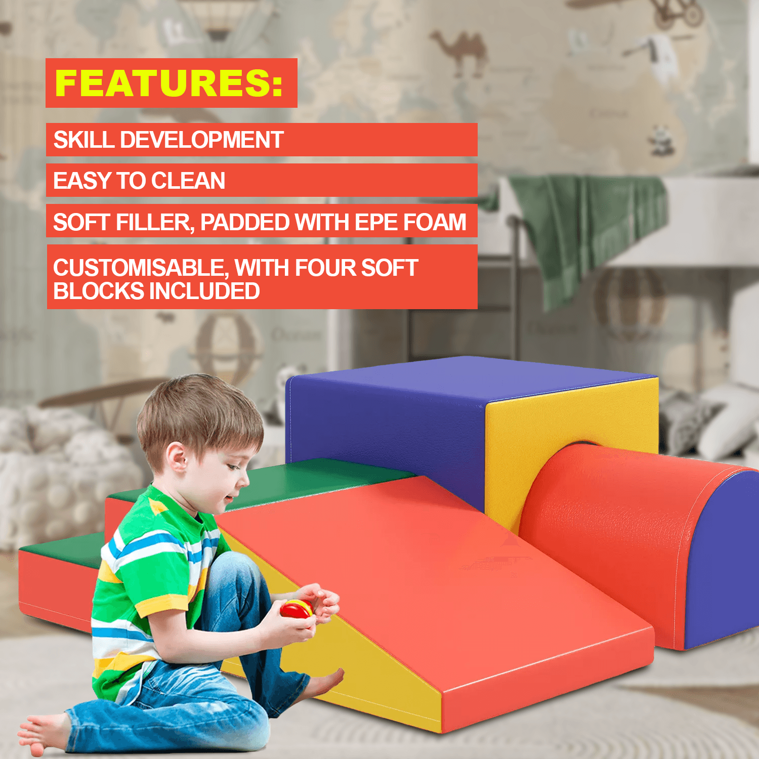 Foam Climbing Blocks for Toddlers