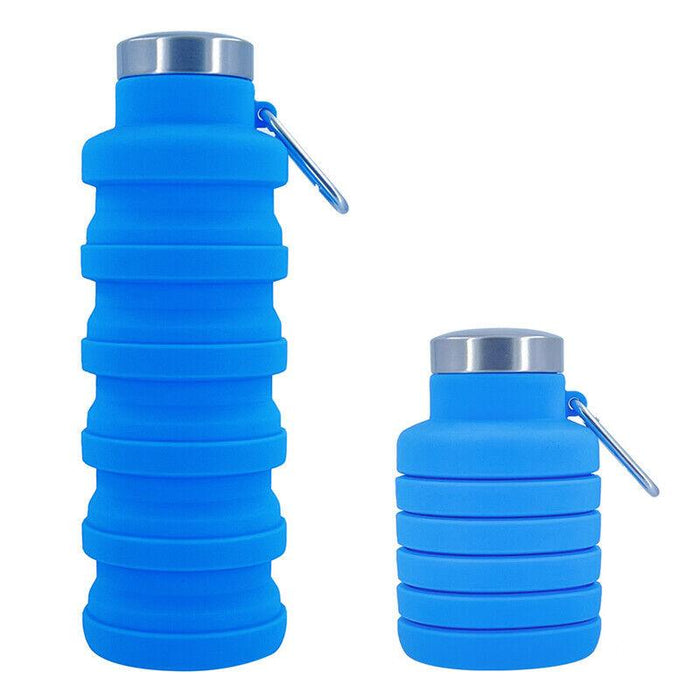 Compactable Bottles Best Collapsible Water Bottle UK - 500ml Silicone Drink Bottle ...