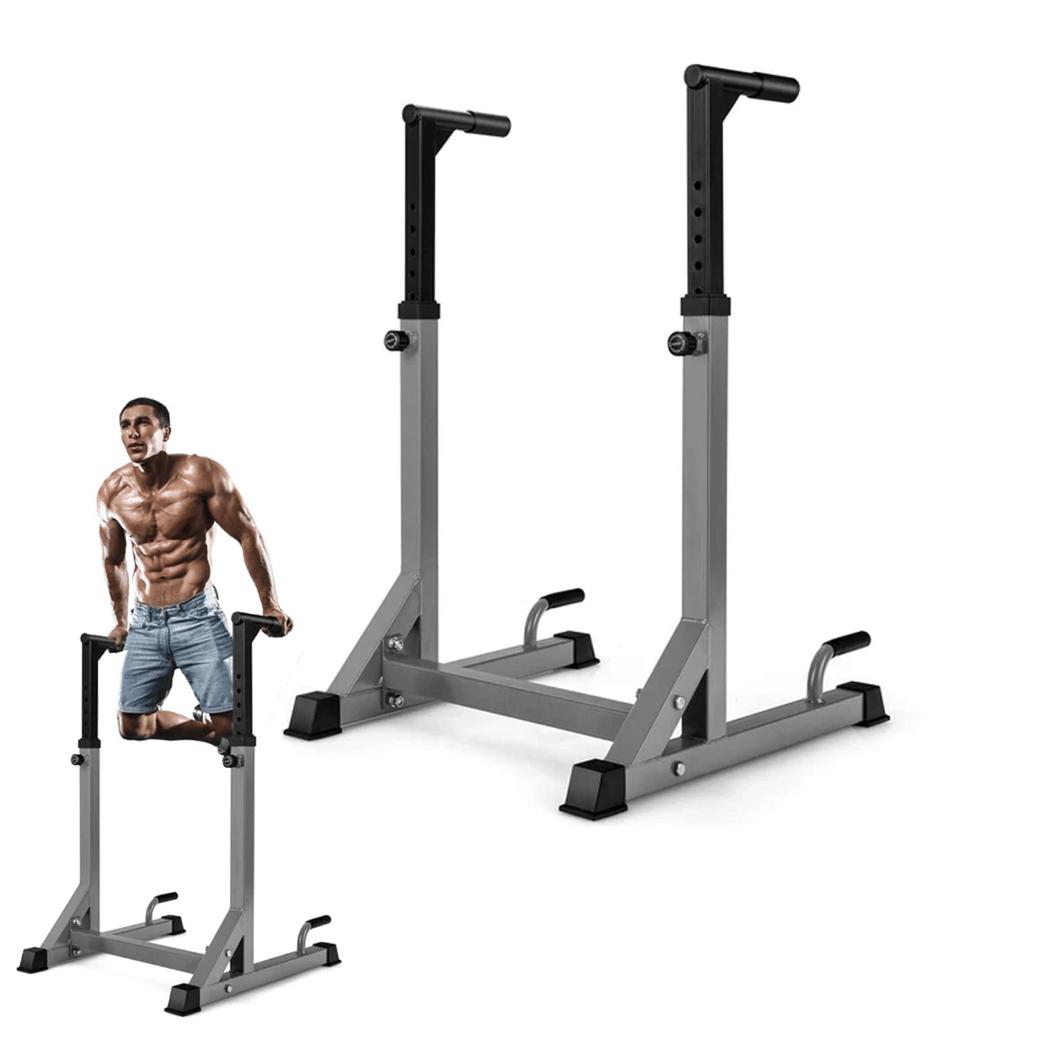Home Dip Station Gym Dip Stand Station Bar For Vertical Knee Raise