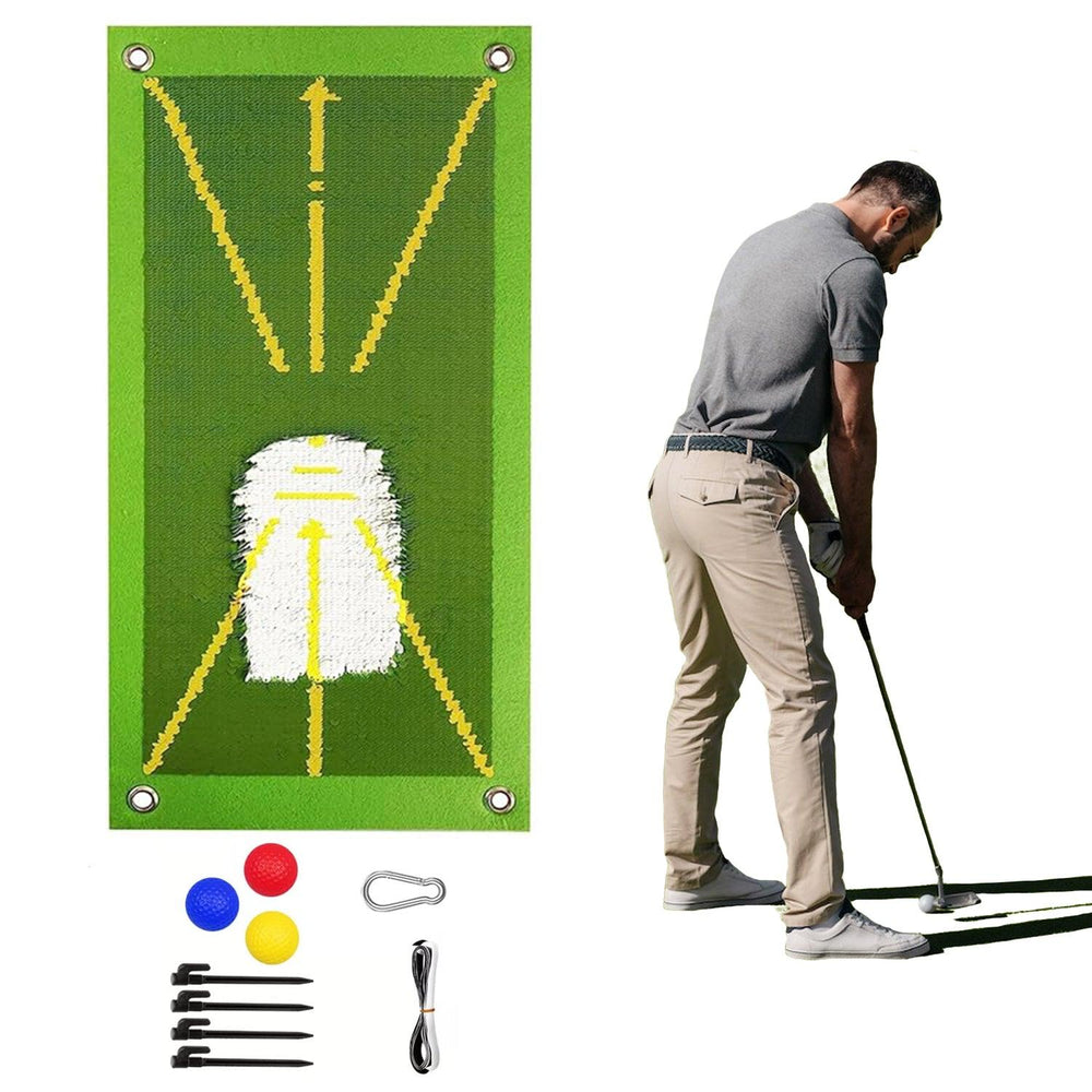 Home Golf Practise Mat - Golf Hitting Strike Mat Training Aid Impact ...