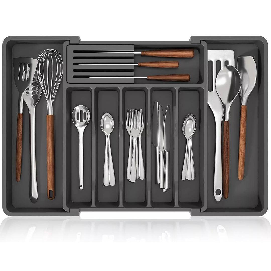 Grey Cutlery Tray For Drawer 