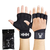 Gym Gloves Wrist Support - Weight Lifting Gym Gel padded Gloves strap