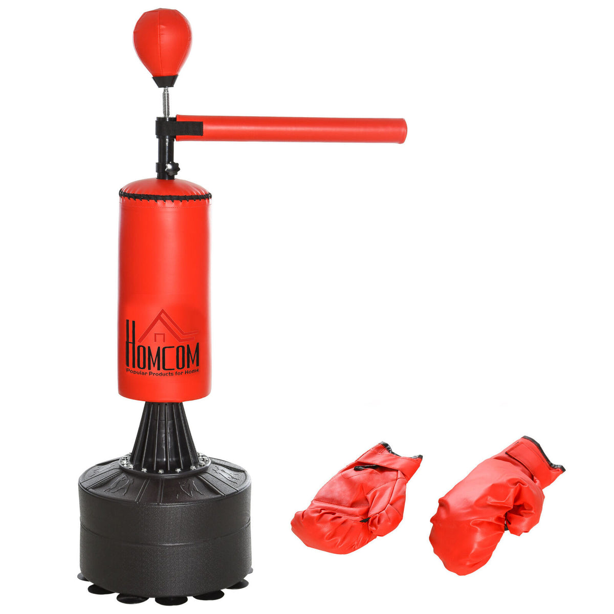 Freestanding Punch Bag Stand - Boxing Punch Bag Stand Rotating Flexible Arm Speed Ball Waterable Base