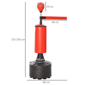 Freestanding Punch Bag Stand - Boxing Punch Bag Stand Rotating Flexible Arm Speed Ball Waterable Base