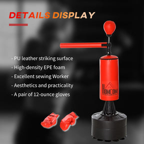 Freestanding Punch Bag Stand - Boxing Punch Bag Stand Rotating Flexible Arm Speed Ball Waterable Base
