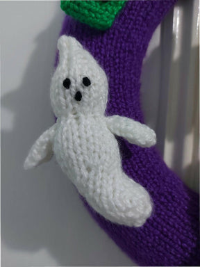 Halloween Door Wreaths UK - KNITTING PATTERN Halloween Wreath Decoration CHUNKY Ghost Spider Bat