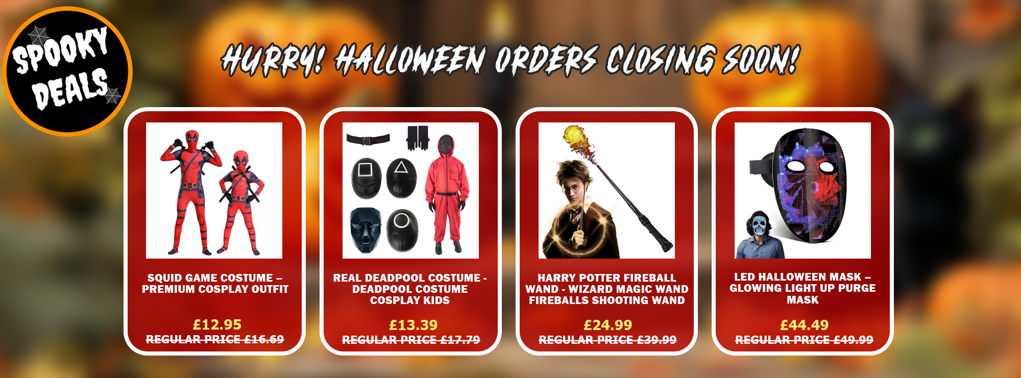 Halloween Costume Banner