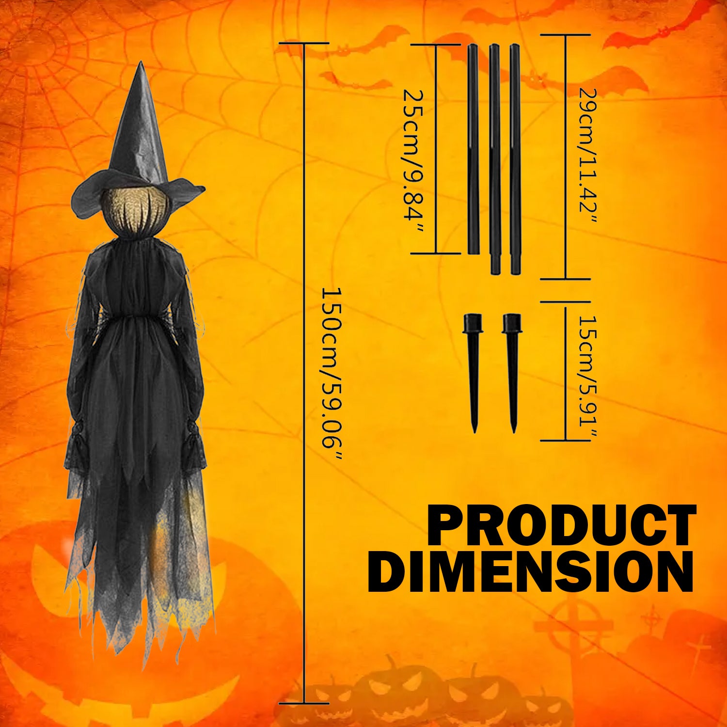 Halloween Decor Outdoor Large Witches
