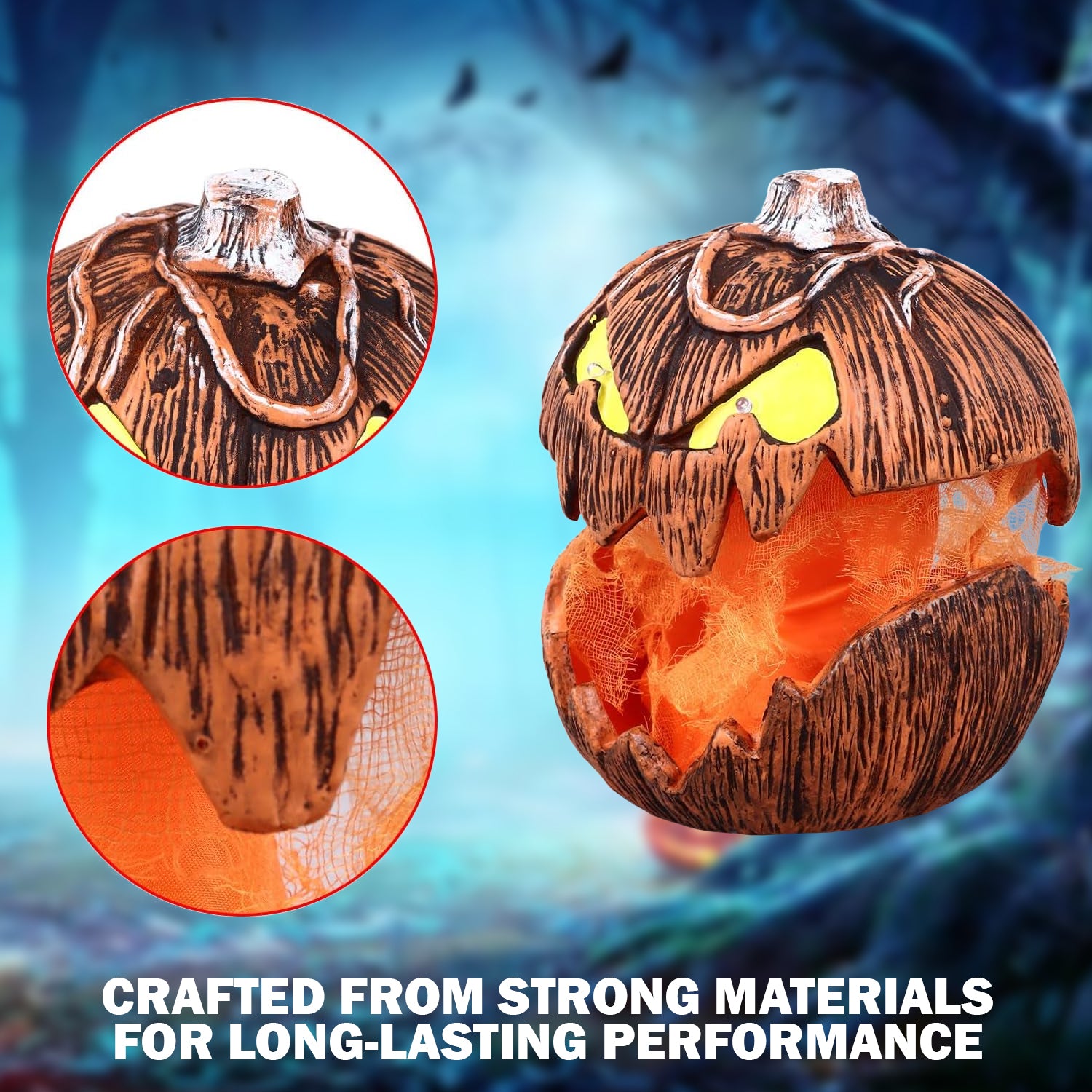 Halloween pumpkin prop for outdoor yard decor