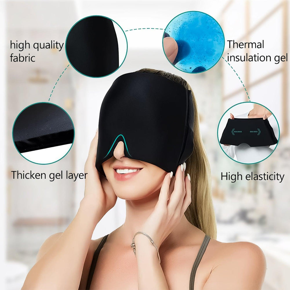 Home Headache and Migraine Relief Cap - Ice Mask or Hat for Migraines ...