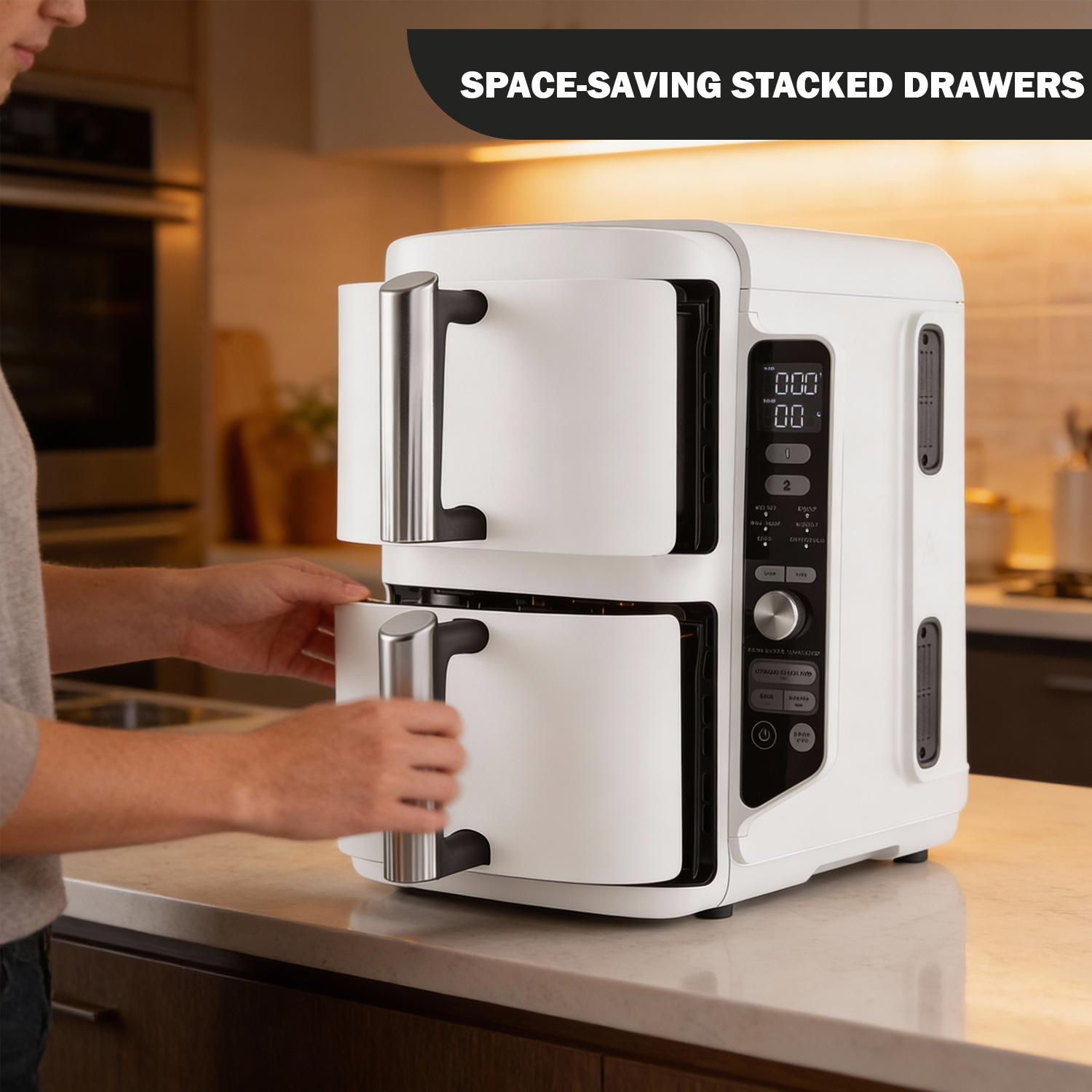 Healthy oil-free large air fryer for home use