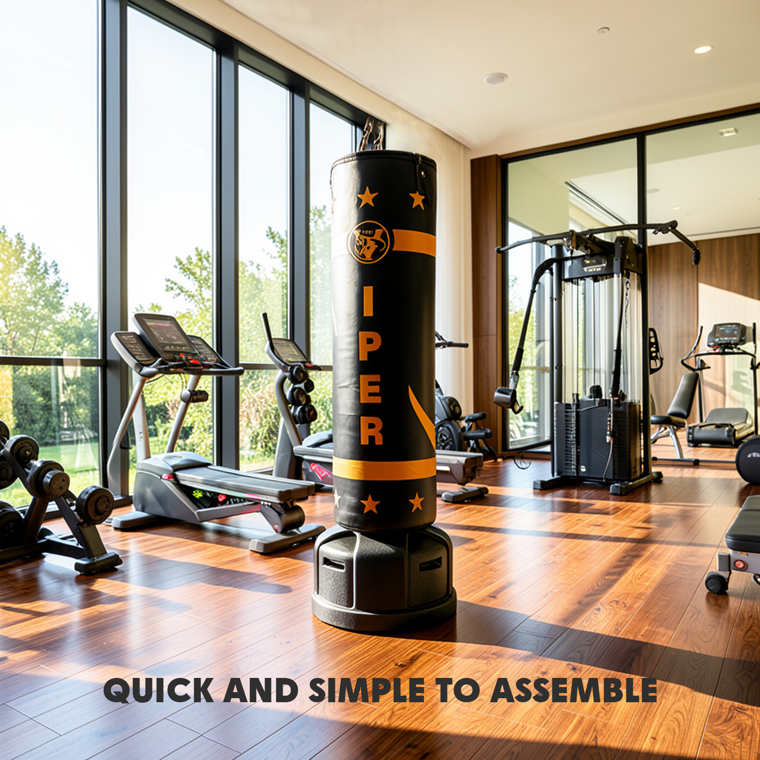 Heavy-duty punch bag for boxing and kickboxing