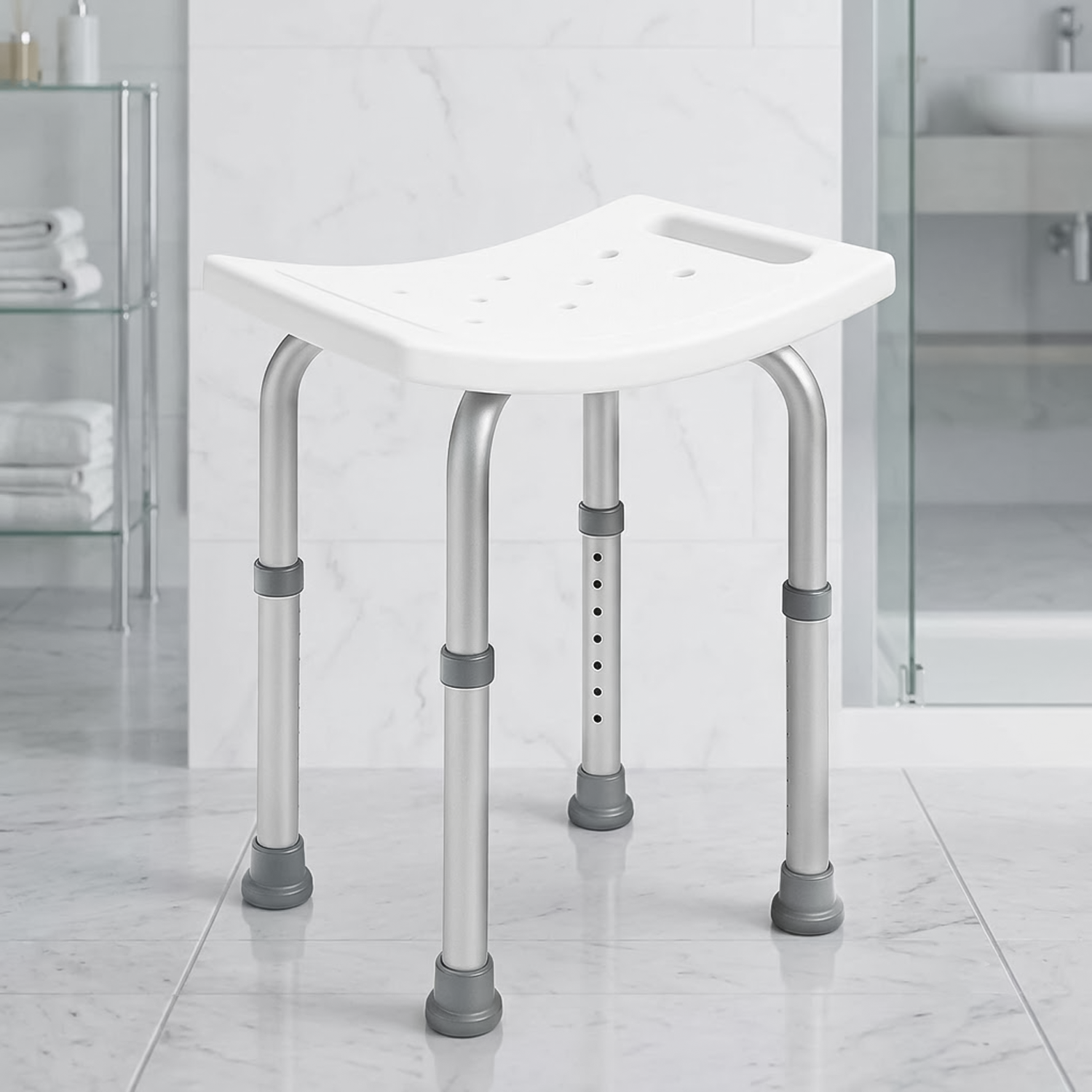 Height Adjustable Shower Stool
