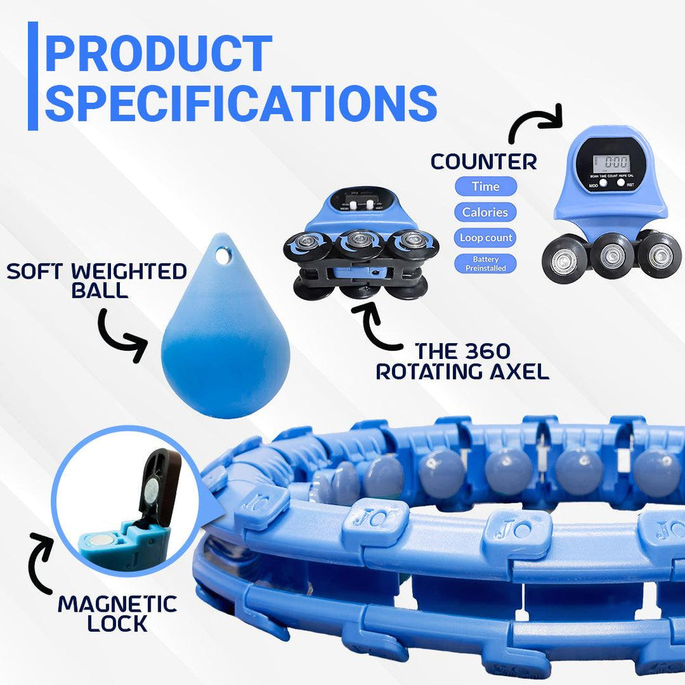 Smart Weighted Hula Hoop With Counter 27 Knots UK Buy Now Maskura