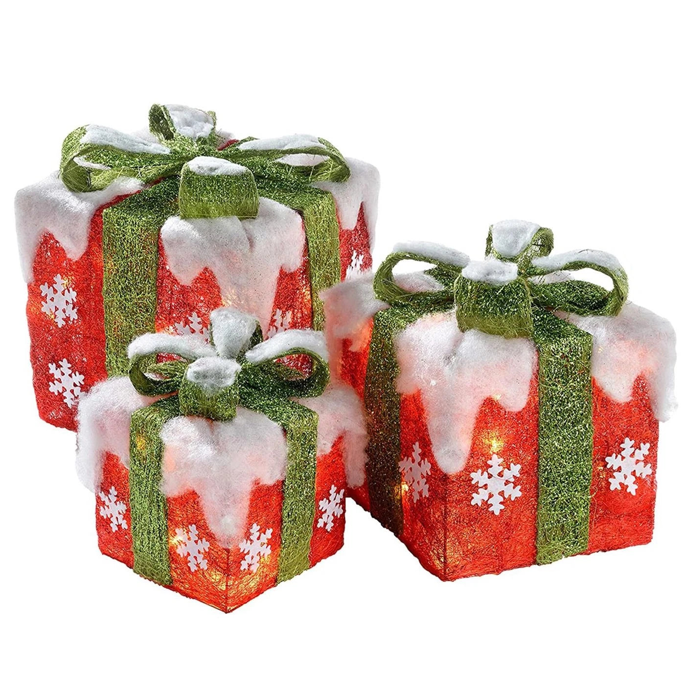 LED Christmas gift boxes for indoor and outdoor use