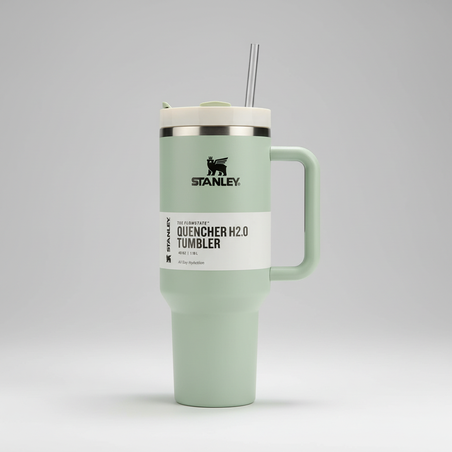 Large capacity straw tumbler for travel and office