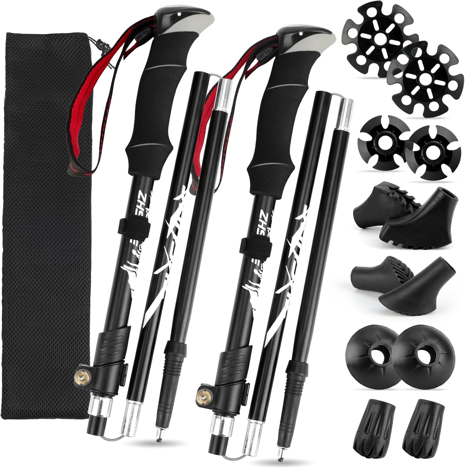 Lightweight foldable trekking pole for outdoor adventures