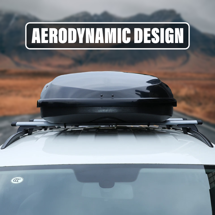 VDP Roof Box Matte Black MAA320 M Cheaper Car Roof Box 320 Litres Lockable Roof Bar Tiger Aluminium Roof Rack Bars For Rails Set For BMW 3er Touring (F31) CY-519 12-15 - View #11