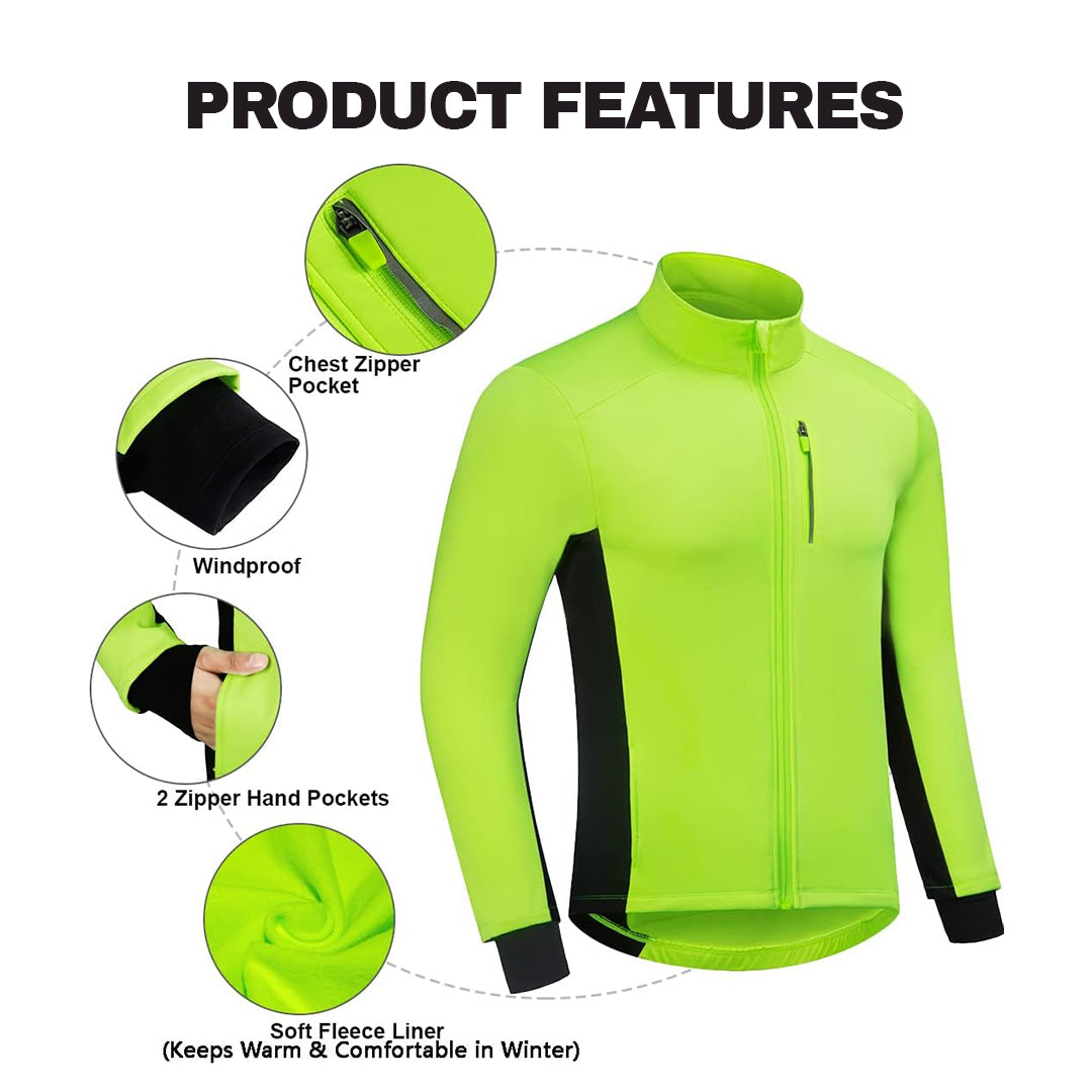 Best Waterproof Cycling Jacket - Hi Viz Visible Windproof Jacket