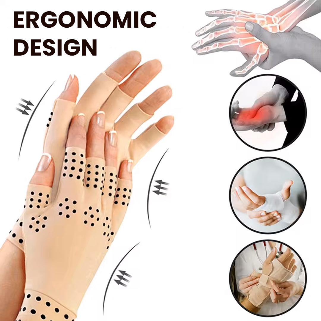 Magnetic therapy gloves