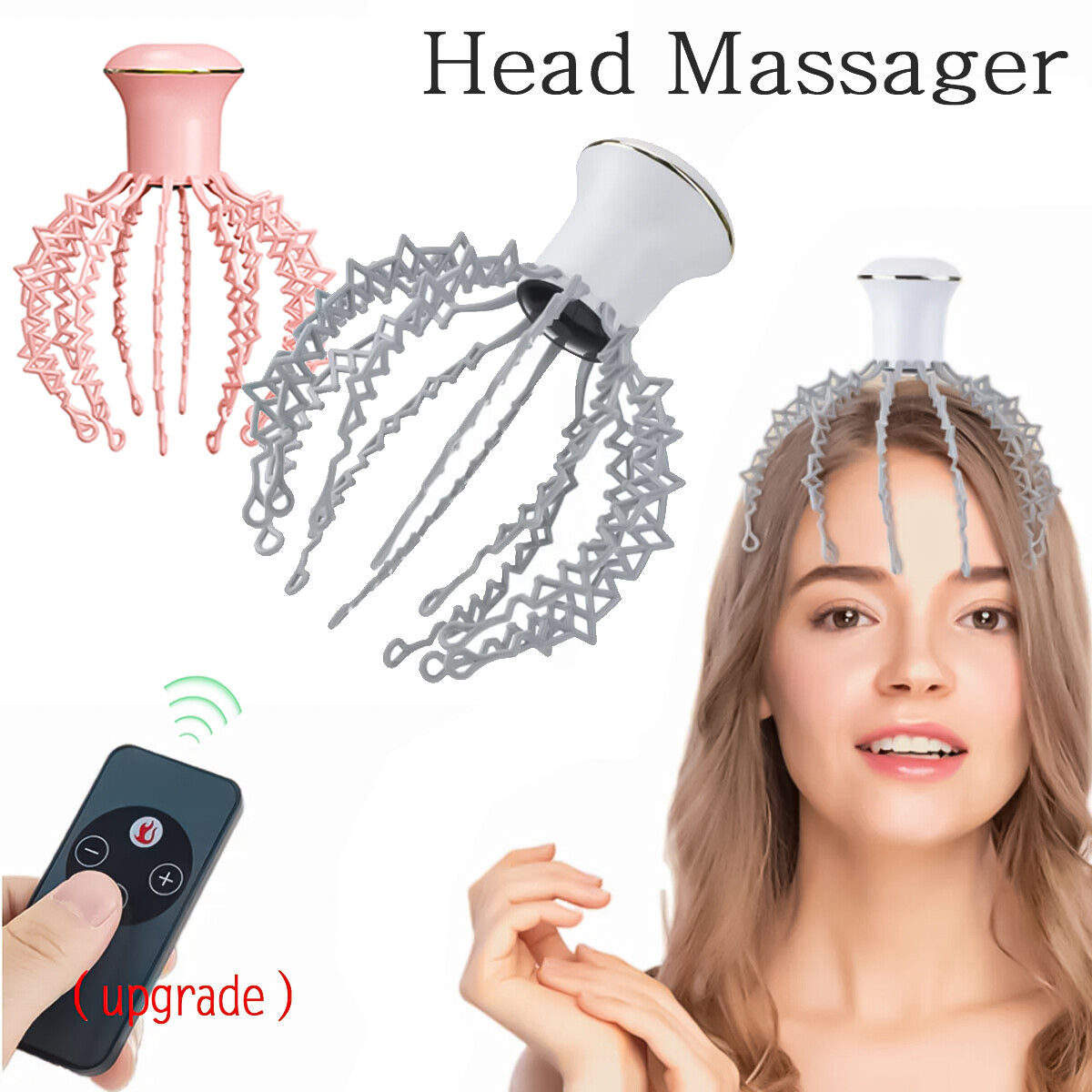 Octopus Head Massager - Electric Scalp Massager Stress Relief Relax