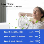 Portable Rechargeable Fan - Mini Hand-held Fan Folding Desk Fan Cooler Cooling USB Rechargeable Fan