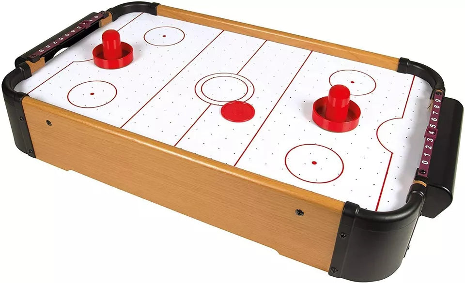Air Hockey Mini Table - Neon Air Hockey Sports Table Game Toys Gifts Games Retro Toy Indoor Funtime