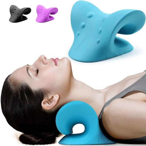 Neck Stretcher - Neck Traction Pillow Original Cloud Shape Neck Stretcher Cervical Pain Relief UK