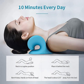 Neck Stretcher - Neck Traction Pillow Original Cloud Shape Neck Stretcher Cervical Pain Relief UK