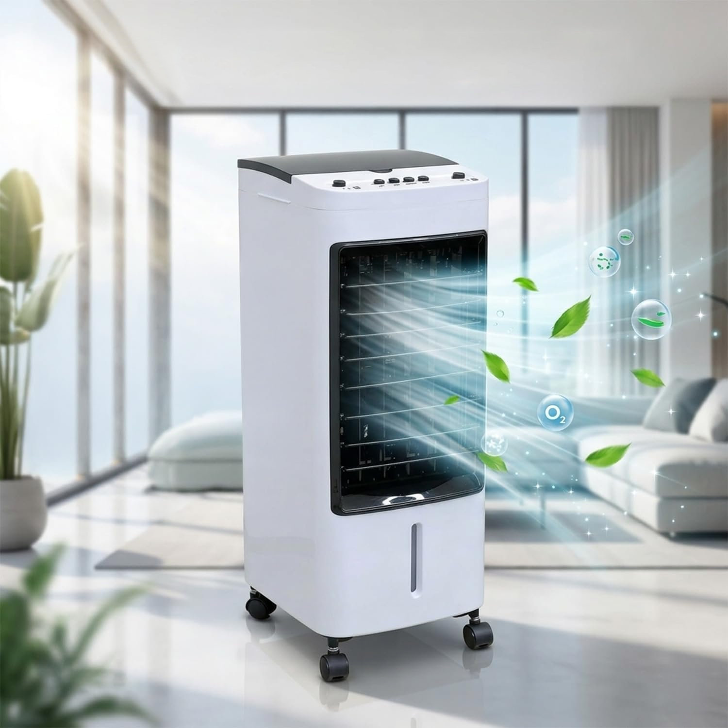 Portable Air Conditioner - 2L/4L/5L Air Cooler Evaporative Oscillating Unit Ice Fan W/ Remote Swing AC