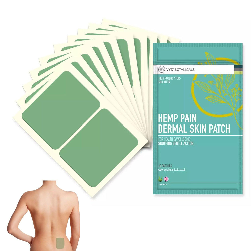 Home Pain Relief Patch - 20 Dermal Patches Botanicals Hemp Patch For ...