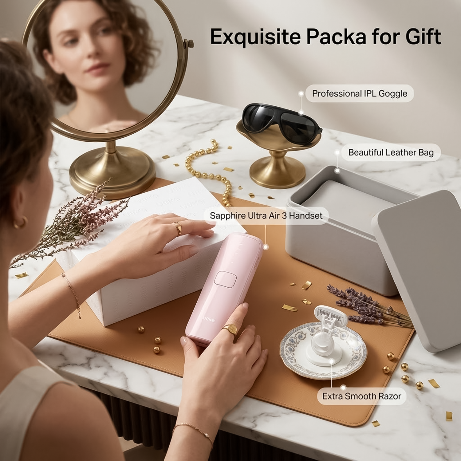 Painless pulse light hair removal system
