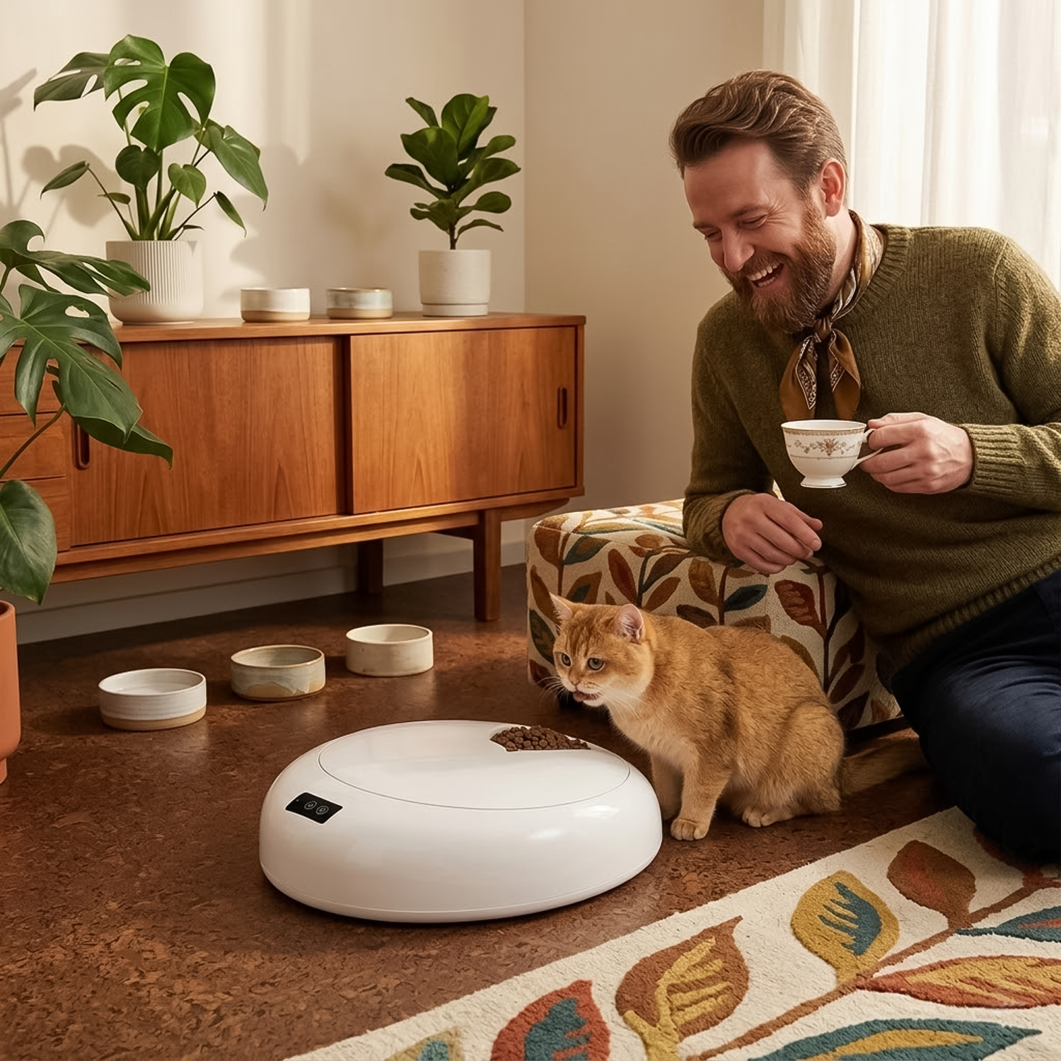 Timed Pet Feeder – Automatic & Scheduled Meal Dispenser for Healthy Pet Feeding