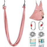 Pink Aerial Yoga Hammock Swing Set