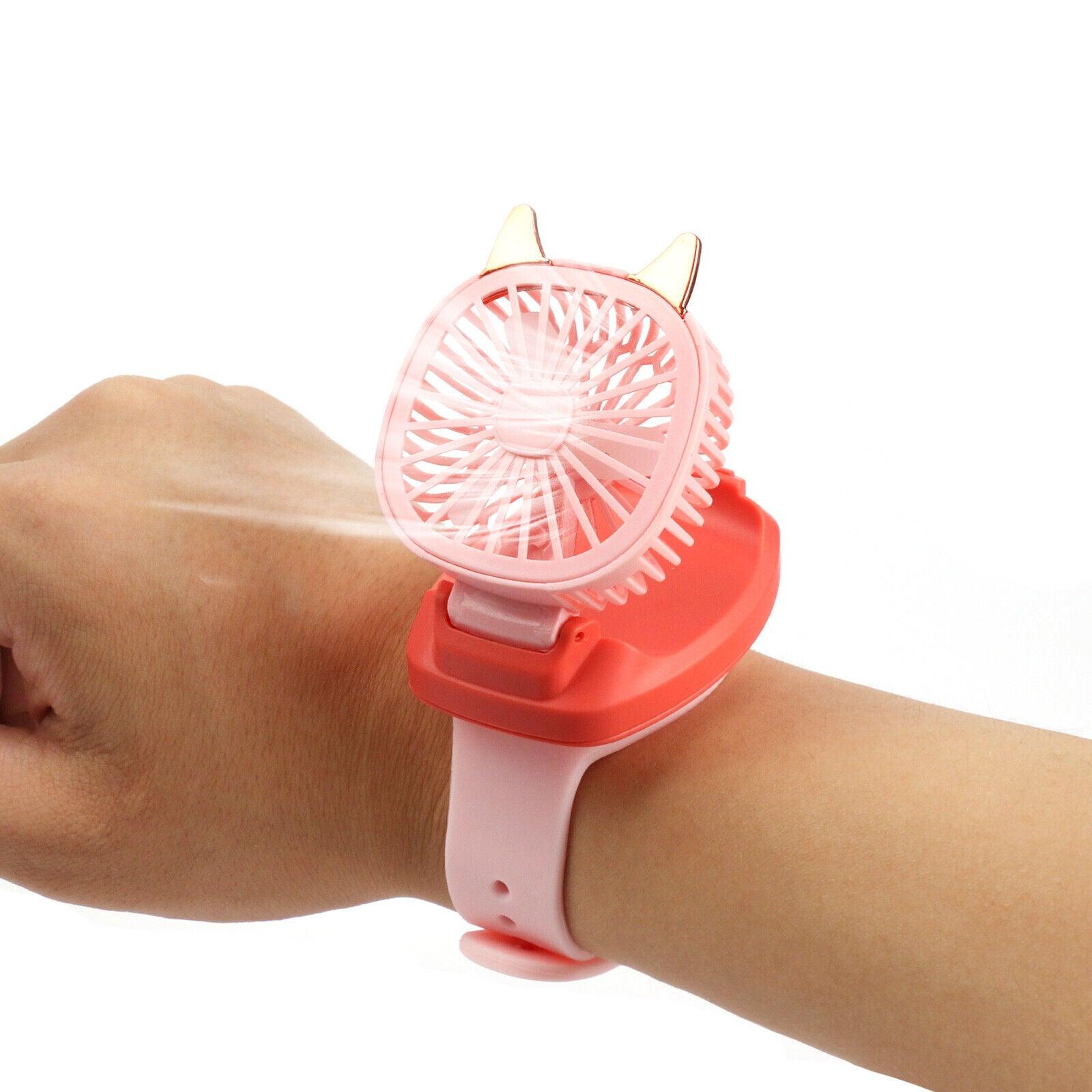 Pink Wrist Watch Fan